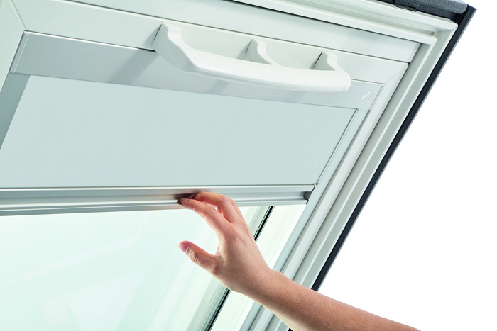 Store occultant gris clair